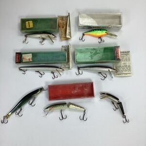 Rapala Fishing Lure Lot Of 7 Vintage Modern